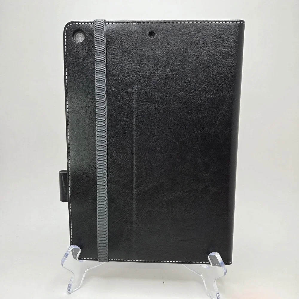 New Desert West Black Leather‎ iPad Flip Case READ DESCRIPTION